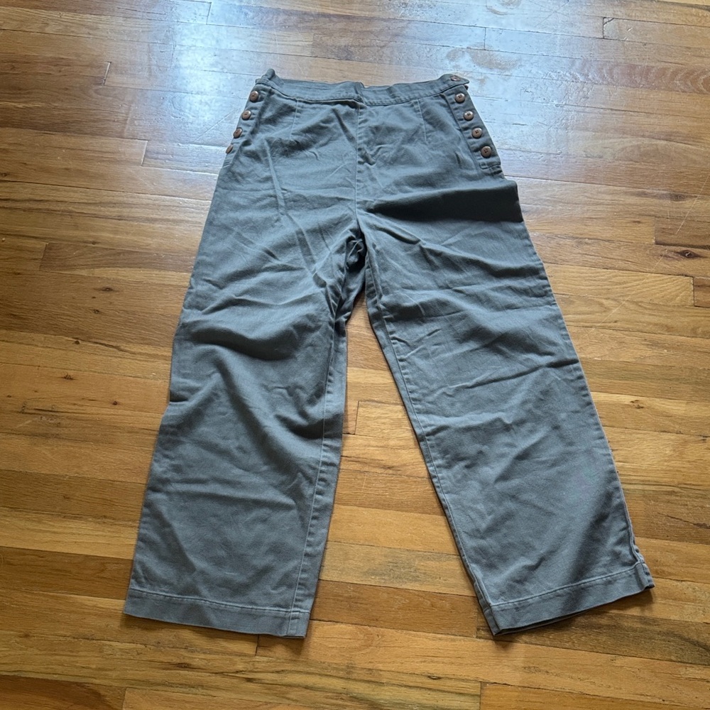 Ilana Kohn Gray Wide-Leg Sailor Trousers